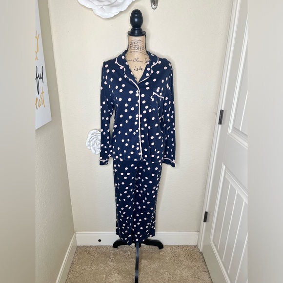 NTM: Kate Spade Dream a Little Dream Polka Dots Pajama Set Size XL - Picture 2 of 16